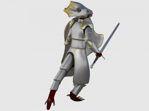 dragonborn character - game ready 3D Model