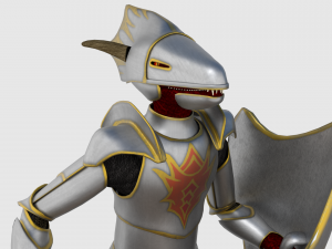 dragonborn character - game ready 3D Model