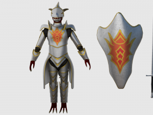 dragonborn character - game ready 3D Model