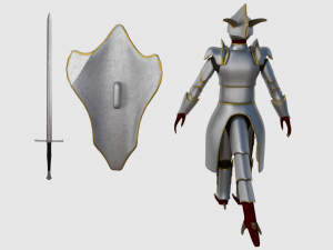 dragonborn character - game ready 3D Model