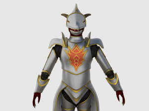 dragonborn character - game ready 3D Model