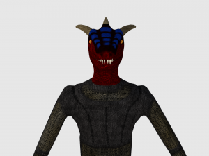 dragonborn character - game ready 3D Model