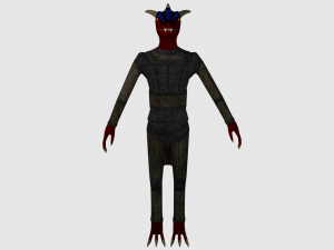 dragonborn character - game ready 3D Model