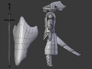 dragonborn character - game ready 3D Model