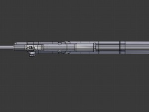 steyr aug assault rifle - game ready 3D Model