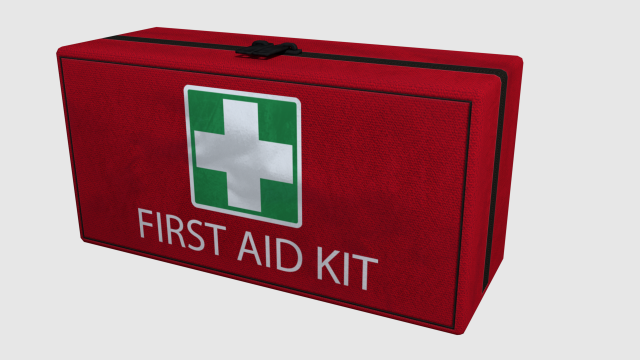 first aid kit - game ready Modello 3D .c4d .max .obj .3ds .fbx .stl .blend 
