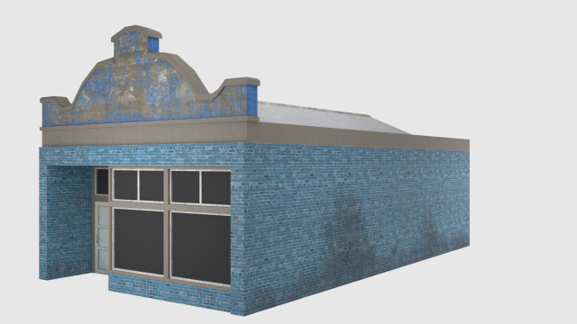 small shop - game ready 3D Model .c4d .max .obj .3ds .fbx .stl .blend 