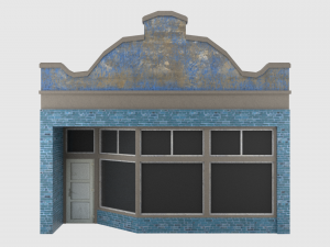small shop - game ready 3D Model