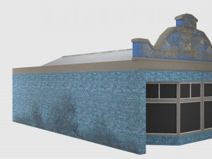 small shop - game ready 3D Model