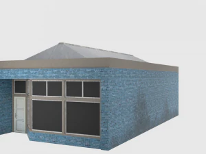 small shop - game ready 3D Model