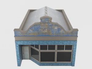 small shop - game ready 3D Model