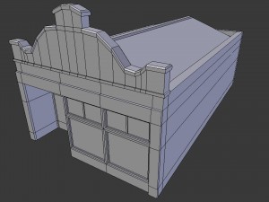 small shop - game ready 3D Model