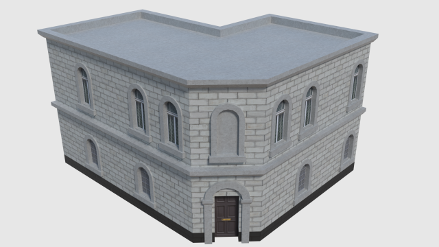 corner bank - game ready 3Dモデル .c4d .max .obj .3ds .fbx .stl .blend 