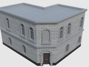 corner bank - game ready 3D Model