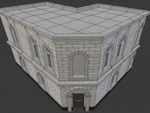 corner bank - game ready 3Dモデル