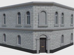 corner bank - game ready 3D Model