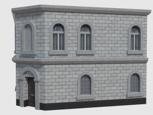 corner bank - game ready 3Dモデル