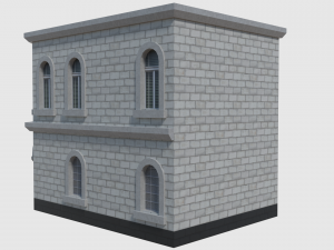 corner bank - game ready 3Dモデル