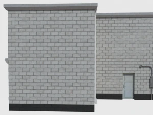 corner bank - game ready 3D Model