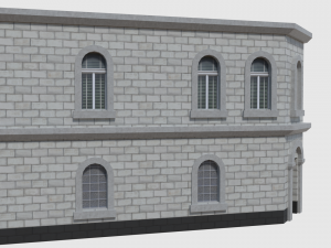 corner bank - game ready 3Dモデル
