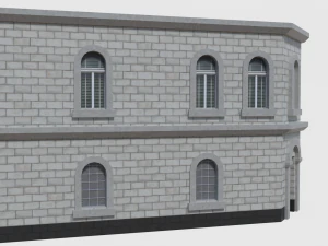 corner bank - game ready 3D Model