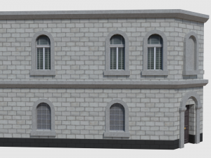 corner bank - game ready 3Dモデル