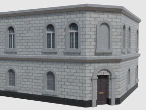 corner bank - game ready 3Dモデル