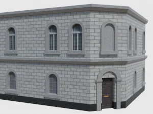 corner bank - game ready 3D Model