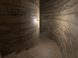 castle walls towers and gates 3D Model