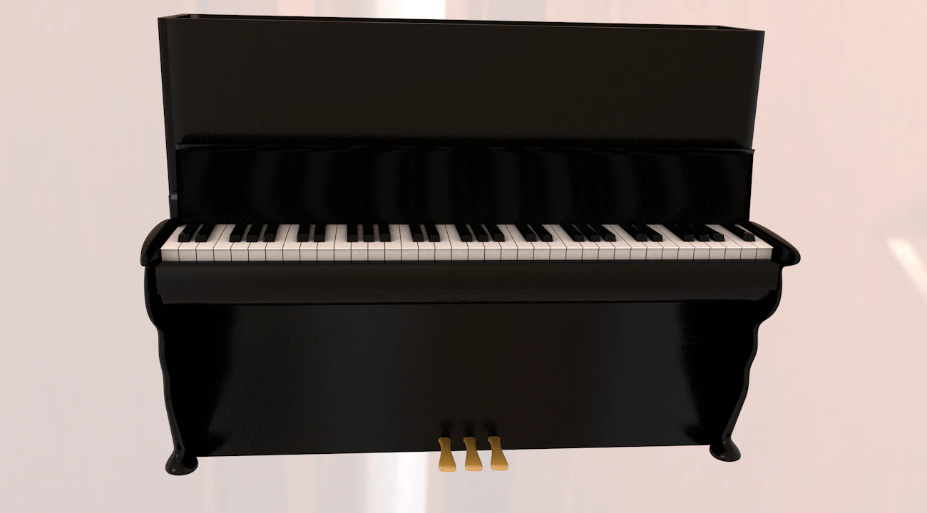 piano 3D Model .c4d .max .obj .3ds .fbx .stl .blend