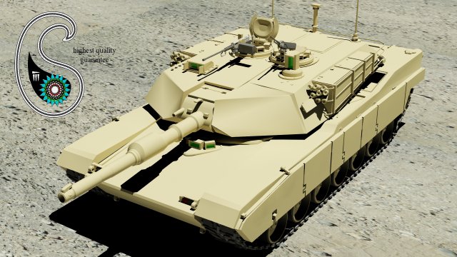 abrams m1a1 3Dモデル .c4d .max .obj .3ds .fbx .stl .blend 