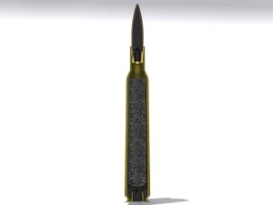 50칼로리 총알 3D 모델