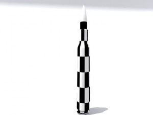 50 cal bullet 3D Model