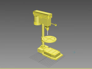 furadeira Modelo 3D