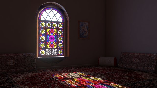 persian window 3D Model .c4d .max .obj .3ds .fbx .stl .blend 