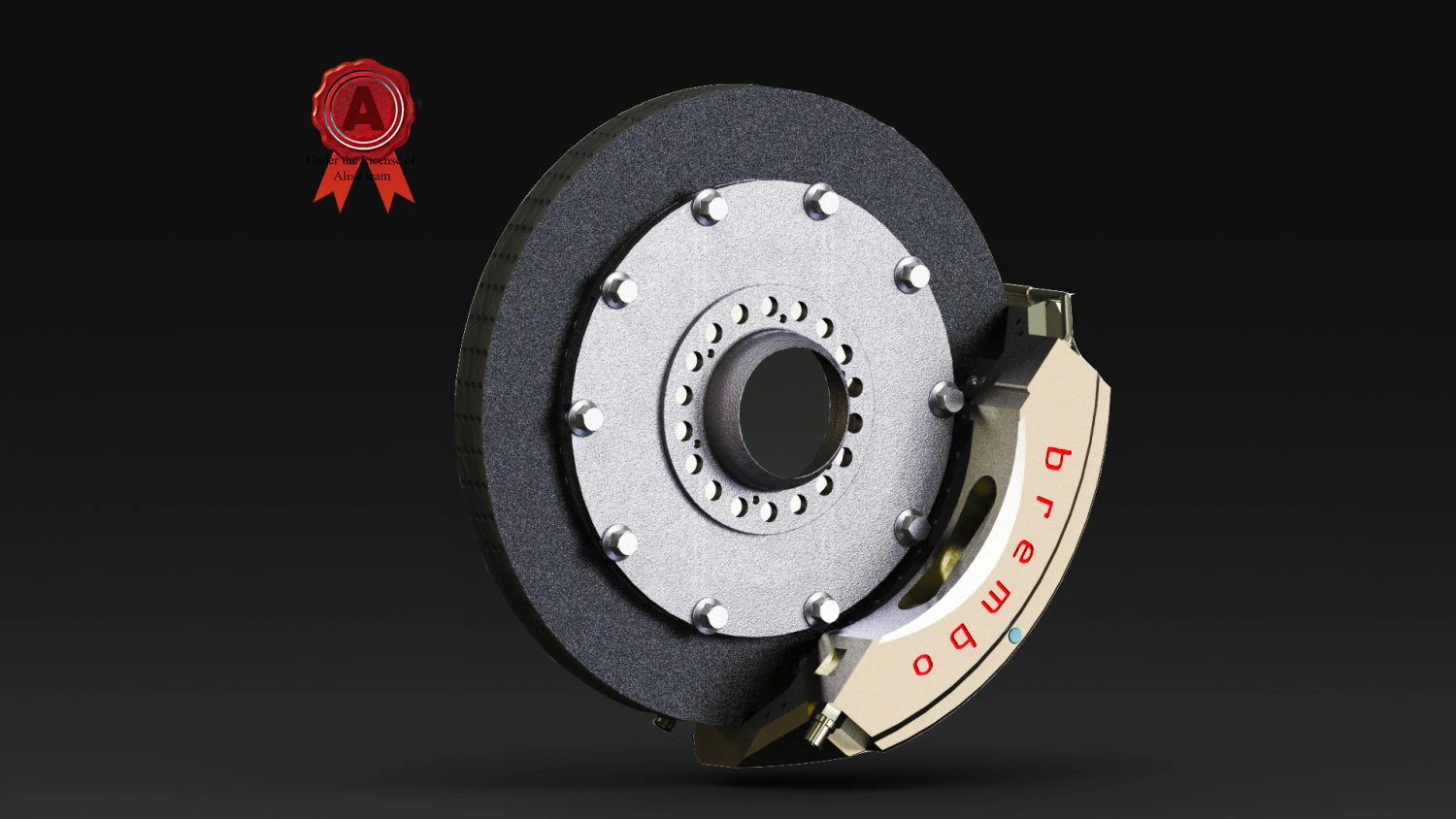 formula 1 braking system brembo 3D Model .c4d .max .obj .3ds .fbx .stl .blend