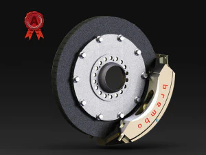 formula 1 braking system brembo 3D Model