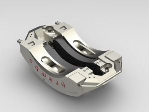 formula 1 braking system brembo 3D-Modell