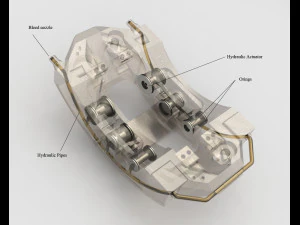 formula 1 braking system brembo 3D Model
