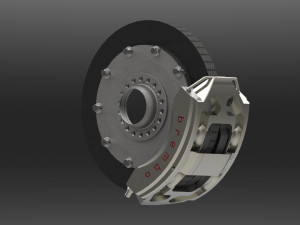 formula 1 braking system brembo 3D-Modell