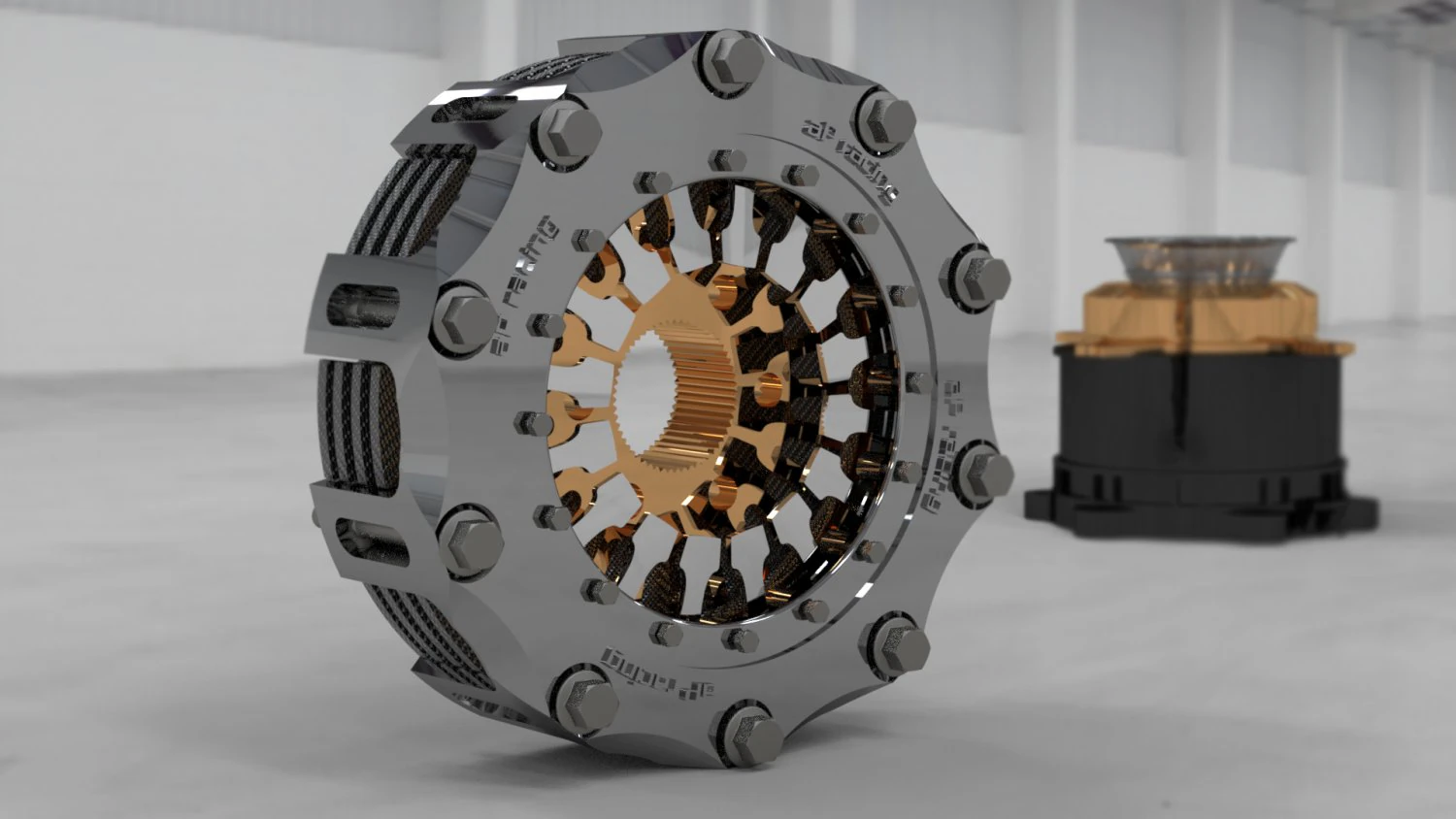 formula 1 clutch system ap racing 3D Model .c4d .max .obj .3ds .fbx .stl .blend