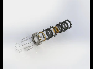 formula 1 clutch system ap racing 3D Model