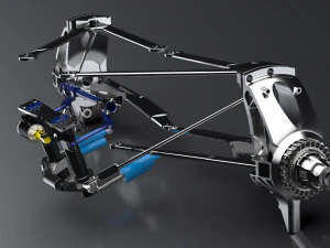 suspens&atilde;o traseira f1 mercedes amg petronas Modelo 3D