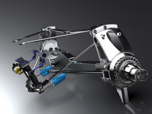 f1 mercedes amg petronas rear suspension 3D-Modell