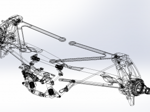 f1 mercedes amg petronas rear suspension 3D-Modell