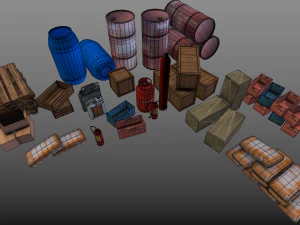Construction materials things 3D Model