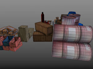 Construction materials things 3D Model
