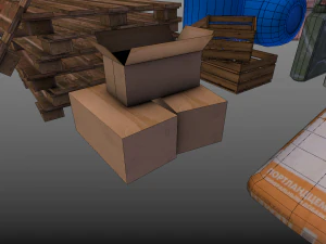 Construction materials things 3D Model