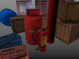 Construction materials things 3D Model