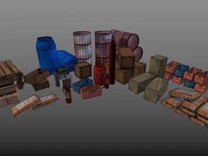Construction materials things 3D Model